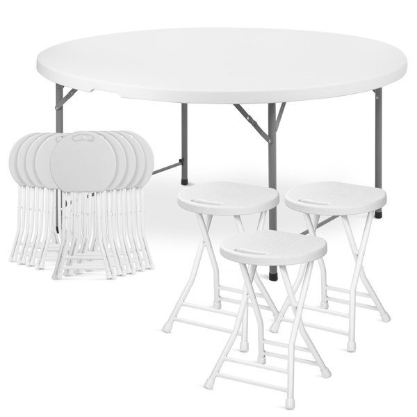 MoNiBloom 12Person Folding Table and Chair Set Wayfair